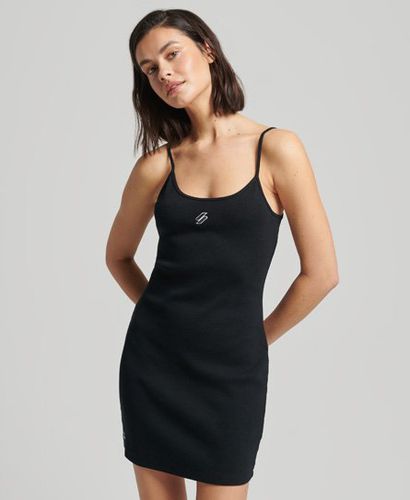 Women's Essential Strappy Dress Black - Size: 12 - Superdry - Modalova