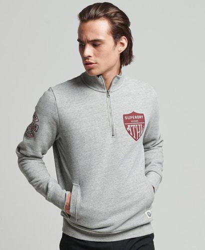 Men's Vintage Athletic Henley Sweatshirt - Größe: L - Superdry - Modalova
