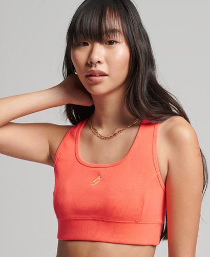 Women's Code Surplus Crop Top / Hyper Fire Coral - Size: 12 - Superdry - Modalova