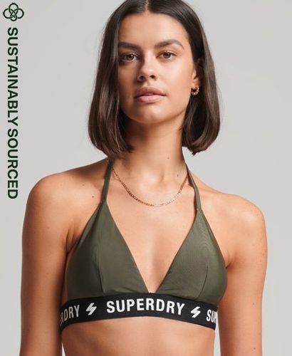 Women's Triangel-Bikinioberteil mit Elastikeinsatz - Größe: 44 - Superdry - Modalova