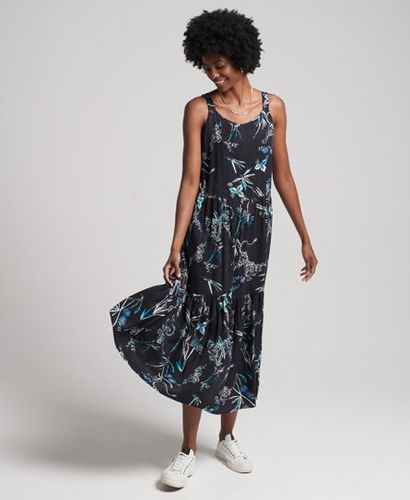 Women's Studios Woven Maxi Dress Navy / Grace Print - Size: 10 - Superdry - Modalova