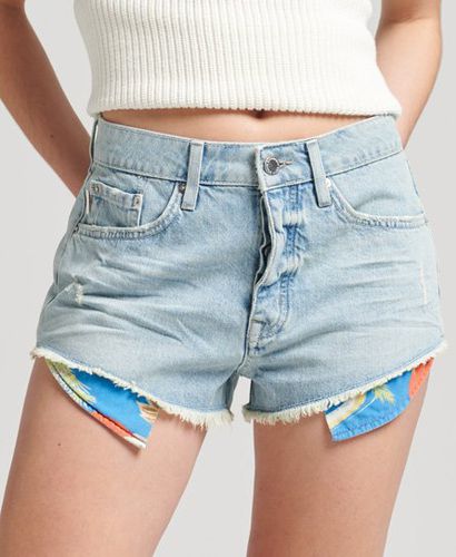 Women's Vintage High Rise Cut Off Shorts Light Blue / Light Indigo Vintage - Size: 28 - Superdry - Modalova