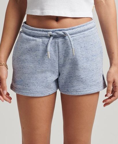 Women's Organic Cotton Vintage Logo Jersey Shorts Light Blue / LA Blue Marl - Size: 12 - Superdry - Modalova