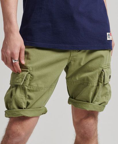 Men's Organic Cotton Vintage Core Cargo Heavy Shorts Green / Trekking Olive - Size: 28 - Superdry - Modalova