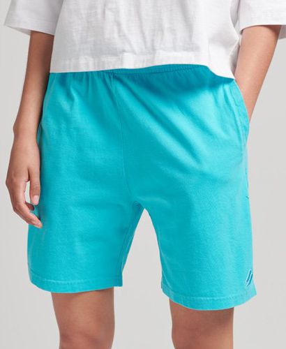 Women's Code Essential Boy Shorts Turquoise / Aquamarine - Size: 10 - Superdry - Modalova