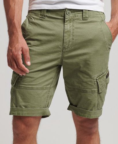Men's Organic Cotton Core Cargo Shorts / Olive Khaki - Size: 28 - Superdry - Modalova