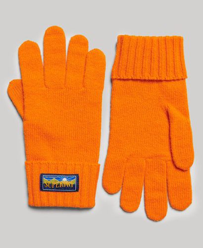 Women's Wool Blend Radar Gloves Orange / Jaffa - Size: M/L - Superdry - Modalova