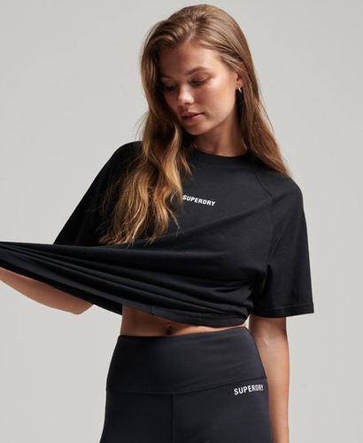 Women's Sport Core Kurzarm-T-Shirt aus Bio-Baumwolle - Größe: 36 - Superdry - Modalova