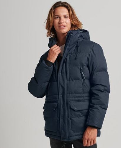 Men's Microfibre Expedition Parka Jacket Navy / Eclipse Navy - Size: S - Superdry - Modalova