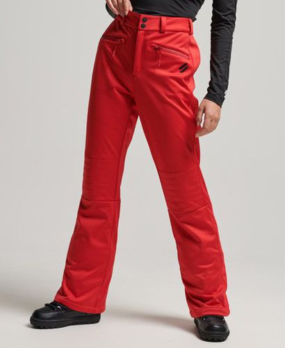 Women's Sport Ski Softshell Slim Pants Red / Carmine Red - Size: 12 - Superdry - Modalova
