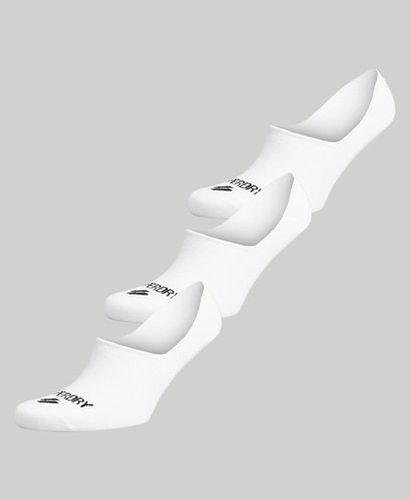 Men's Sport Coolmax No-show Socks White / White Multipack - Size: M/L - Superdry - Modalova