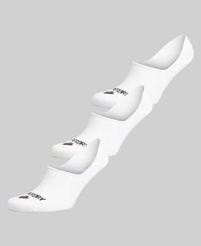 Men's Sport Coolmax No-show Socks White / White Multipack - Size: S/M - Superdry - Modalova