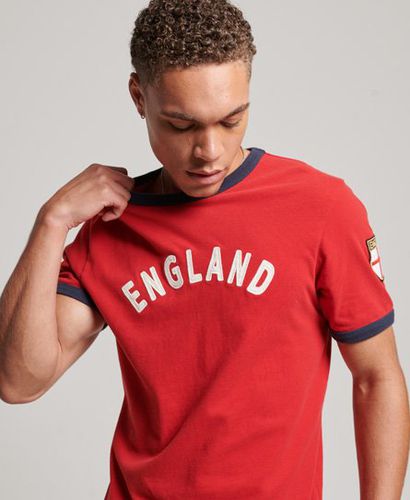 Men's x Ringspun Football England T-Shirt / Varsity - Size: L - Superdry - Modalova