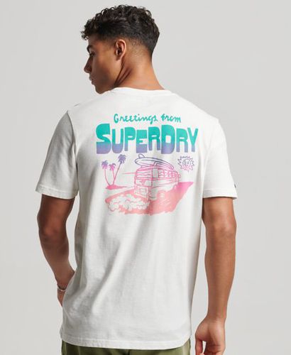 Men's Vintage Travel Sticker T-Shirt - Größe: XL - Superdry - Modalova