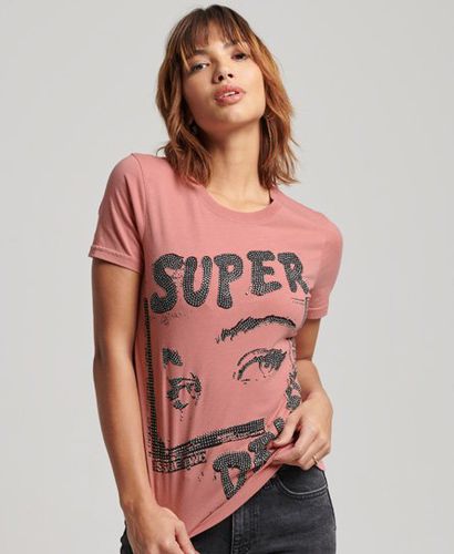 Women's Lo-Fi Poster T-Shirt - Größe: 34 - Superdry - Modalova
