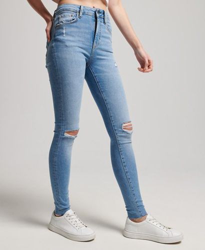 Women's Organic Cotton High Rise Skinny Denim Jeans Light Blue / Spring Vintage Custom - Size: 24/32 - Superdry - Modalova