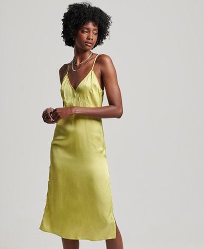 Women's Satin Cami Midi Dress / Celery - Size: 16 - Superdry - Modalova