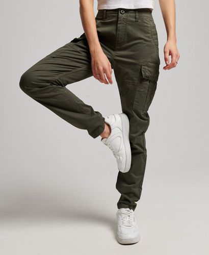 Superdry X ringspun boyfriend cargo pants in chive green