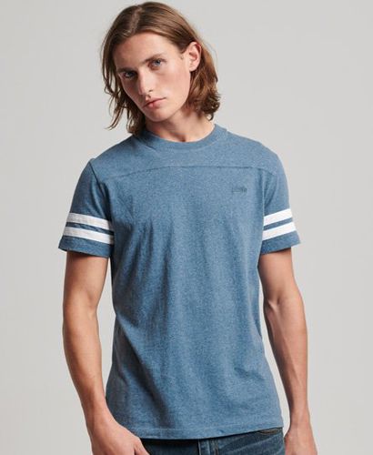 Men's Essential T-Shirt aus Bio-Baumwolle mit Quarterback-Logo - Größe: L - Superdry - Modalova