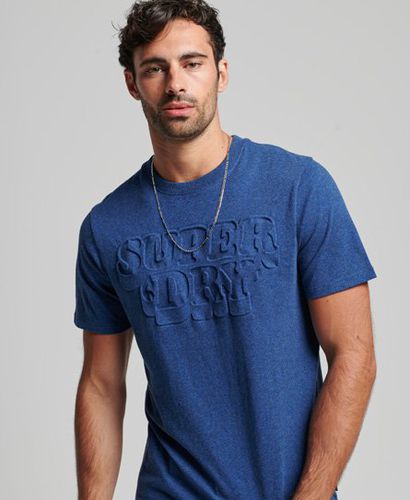 Men's Cooper Classic Embossed T-Shirt Blue / Bright Blue Marl - Size: S - Superdry - Modalova