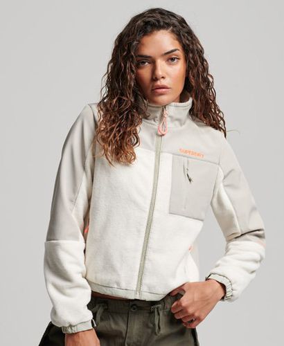 Women's Code Hybrid Trekker Jacket Cream / Rice White - Size: 16 - Superdry - Modalova