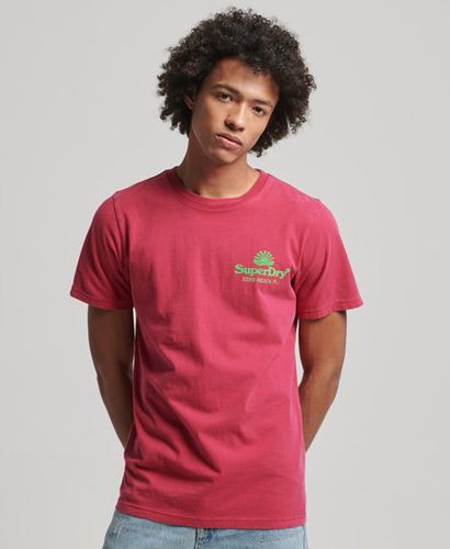 Men's Vintage Venue Neon Tee Pink / Beetroot Pink - Size: L - Superdry - Modalova