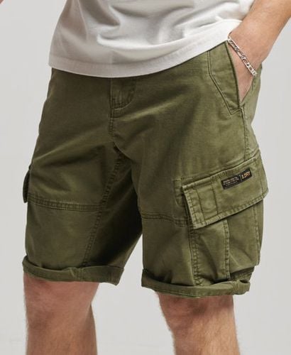 Men's Organic Cotton Core Cargo Shorts Khaki / Authentic Khaki - Size: 31 - Superdry - Modalova