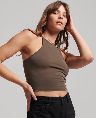 Damen Studios Racer-Tanktop aus Jersey, Größe: 44 - Größe: 44 - Superdry - Modalova