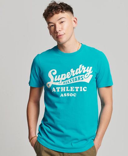 Men's Vintage Home Run T-Shirt Blue / Enamel Blue - Size: S - Superdry - Modalova