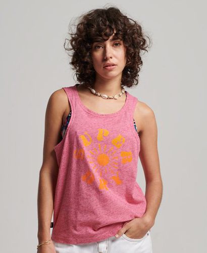 Ladies Vintage Nostalgia Vest, Pink and Yellow, Size: 6 - Superdry - Modalova