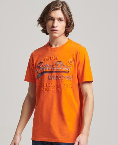 Men's Vintage Logo Cali T-Shirt Orange / New House Orange Marl - Size: S - Superdry - Modalova