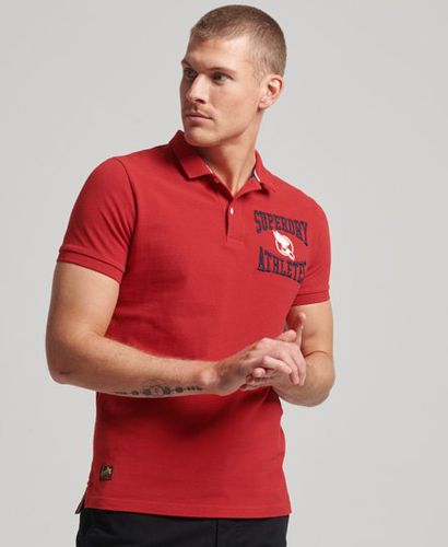 Men's Superstate Polo Shirt Red / Varsity Red 1 - Size: M - Superdry - Modalova