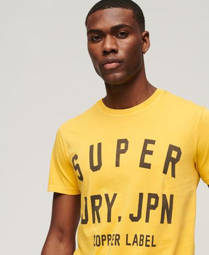 Men's Vintage Copper Label T-Shirt aus Bio-Baumwolle - Größe: L - Superdry - Modalova