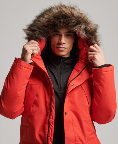 Men's Sport Everest Down Snow Parka Coat / Apple - Size: XL - Superdry - Modalova