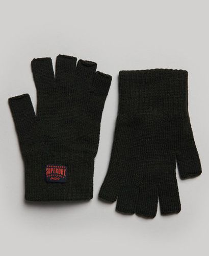 Women's Workwear Knitted Gloves Green / Surplus Goods Olive - Size: M/L - Superdry - Modalova