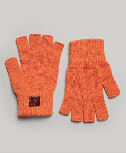 Women's Workwear Knitted Gloves Orange / Jaffa Orange - Size: M/L - Superdry - Modalova