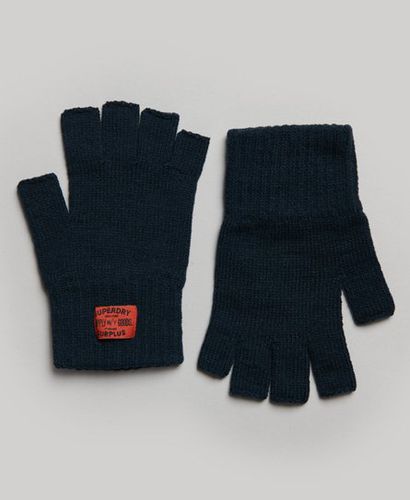 Women's Workwear Knitted Gloves Navy / Eclipse Navy - Size: S/M - Superdry - Modalova