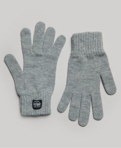 Women's Classic Knitted Gloves Silver - Size: M/L - Superdry - Modalova