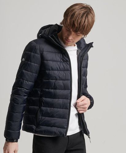 Men's Hooded Classic Puffer Jacket Navy / Eclipse Navy - Size: S - Superdry - Modalova