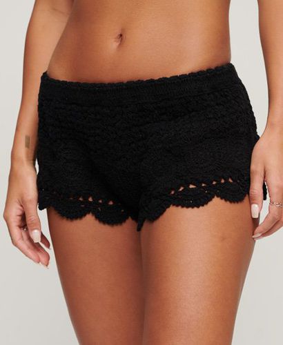Women's Crochet Shorts Black - Size: 10-12 - Superdry - Modalova