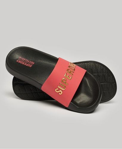 Damen Vegane Code Logo Badesandalen - Größe: M - Superdry - Modalova