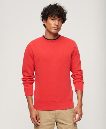 Men's Vintage Washed Sweatshirt Red / Varsity Red - Size: M - Superdry - Modalova