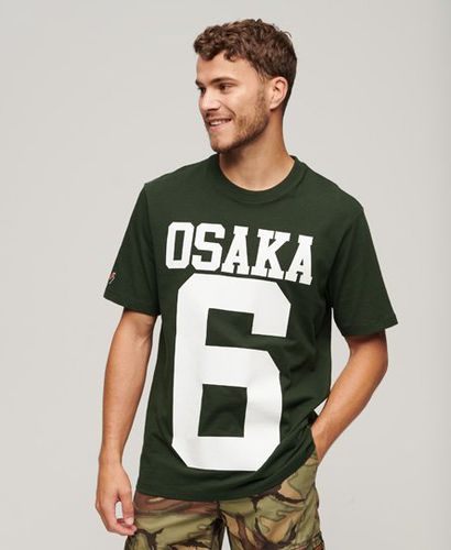 Men's Osaka Logo Loose T-Shirt / Academy Dark - Size: M - Superdry - Modalova