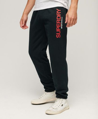 Men's Sportswear Logo Tapered Joggers Navy / Eclipse Navy - Size: S - Superdry - Modalova