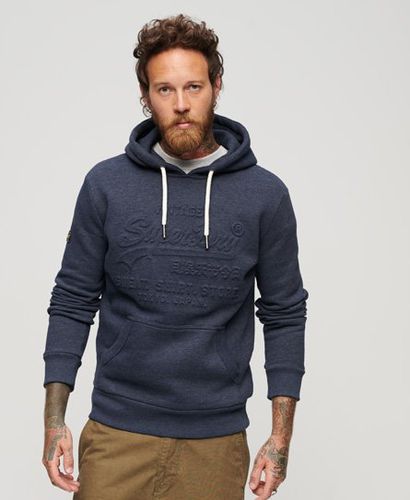 Men's Hoodie mit Geprägtem Vintage Logo - Größe: L - Superdry - Modalova