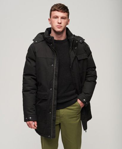 Men's Workwear Hooded Parka Jacket Black / Noir - Size: L - Superdry - Modalova