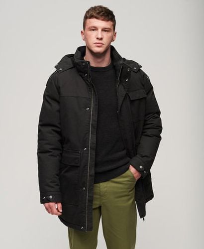 Men's Workwear Hooded Parka Jacket Black / Noir - Size: XL - Superdry - Modalova