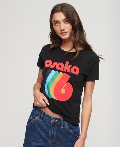 Women's Osaka Graphic Short Sleeve Fitted T-Shirt - Size: 10 - Superdry - Modalova