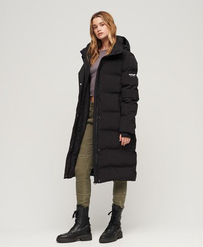 Women's Hooded Longline Puffer Coat - Size: 10 - Superdry - Modalova
