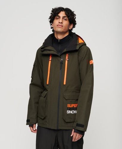 Men's Sport Ski Ultimate Rescue Jacket Green / Surplus Goods Olive - Size: L - Superdry - Modalova